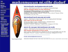 Tablet Screenshot of maskenmuseum.de